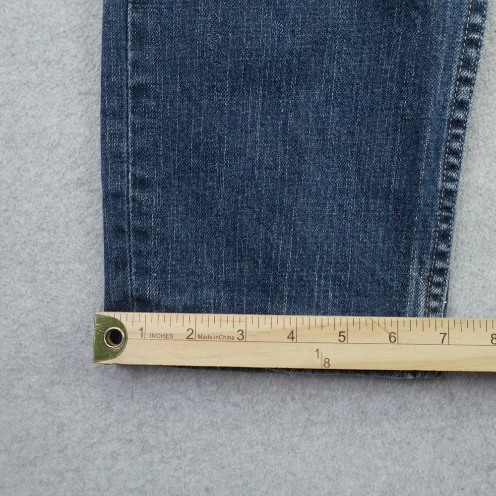 Levi's 511 Jeans Mens 34x28 Blue Slim Fit Stretch Denim Hemmed